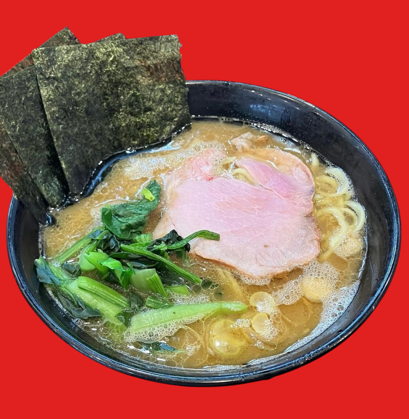 【上】ラーメン+ほうれん草＆焼豚セット